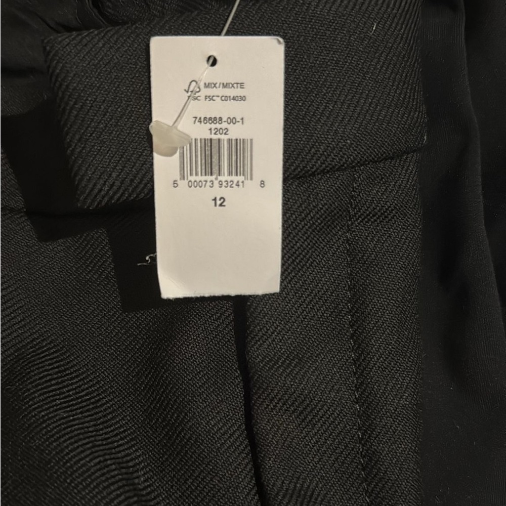 Banana Republic Lido Wide Leg Wool Pant  | Black #746688 - Picture 16 of 16